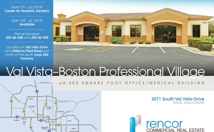 Pictures of Retail, Office property located at 2571 South Val Vista Drive, Gilbert, AZ 85295 for lease - image #1
