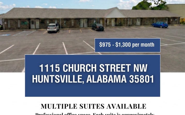 Pictures of Office property located at 1115 Church Street NW, Huntsville, AL 35801 for lease - image #1