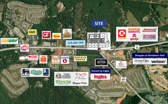 Pictures of Retail, Land property located at 7414 US-76, Pendleton, SC 29670 for lease - image #1