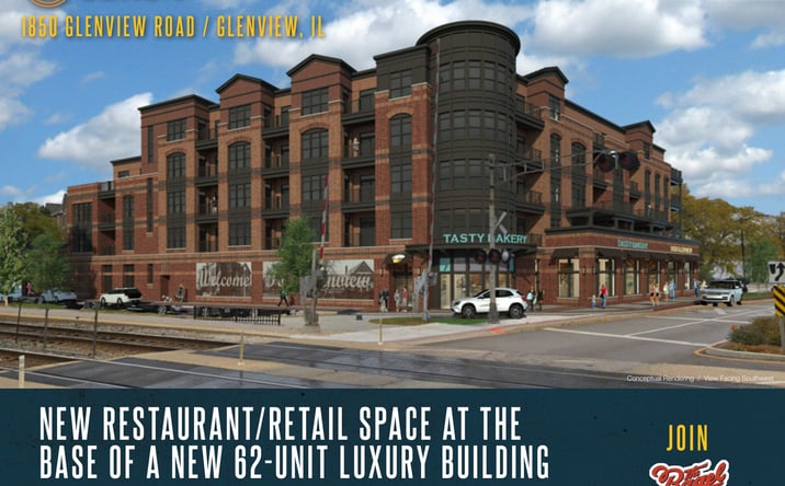 Pictures of Retail, Restaurant property located at 1850 Glenview Road, Glenview, IL 60025 for lease - image #1