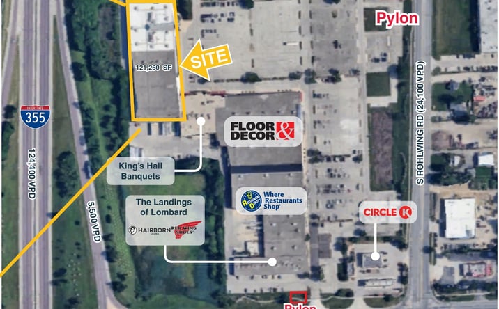 Pictures of Retail property located at 1000 S Rohlwing Rd, Lombard, IL 60148 for lease - image #1
