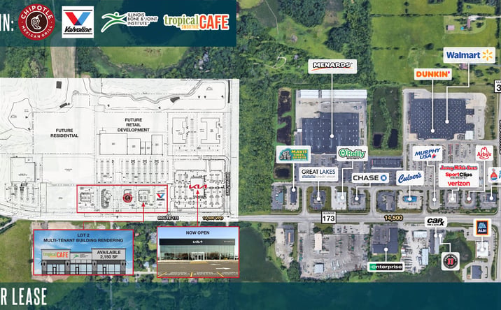 Pictures of Retail property located at Route 173 & Brown Ave, Antioch, IL 60002-8876 for lease - image #1