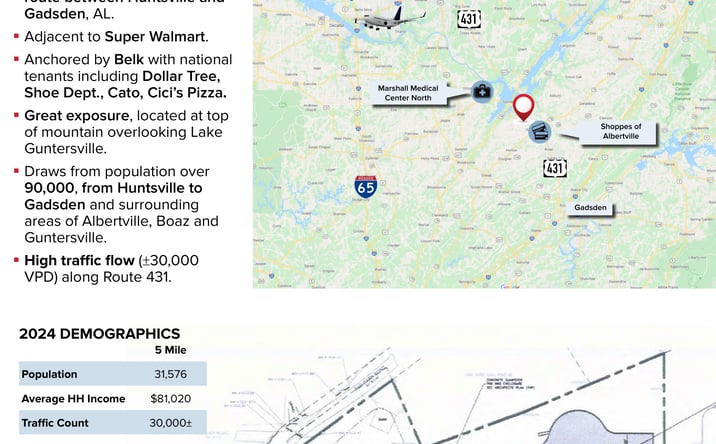 Pictures of Retail property located at 11521 US Highway 431 South, Guntersville, AL 35976 for lease - image #1