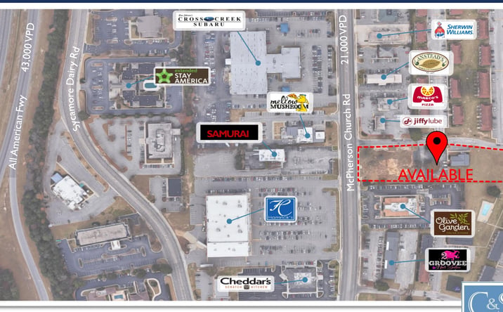 Pictures of Land property located at 238 N McPherson Church Rd, Fayetteville, NC 28303 for lease - image #1