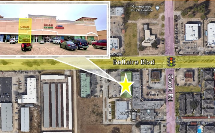 Pictures of Retail property located at 12315 BELLAIRE BLVD, HOUSTON, TX 77072 for lease - image #1