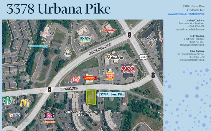 Pictures of Retail property located at 3378 Urbana Pike, Frederick, MD 21704-7769 for lease - image #1