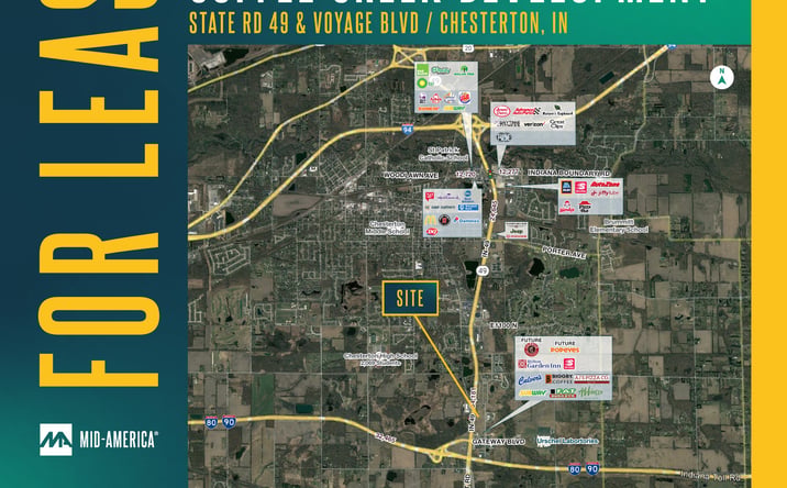 Pictures of Retail, Restaurant property located at State Rd 49 & Voyage Blvd, Chesterton, IN 46304 for lease - image #1