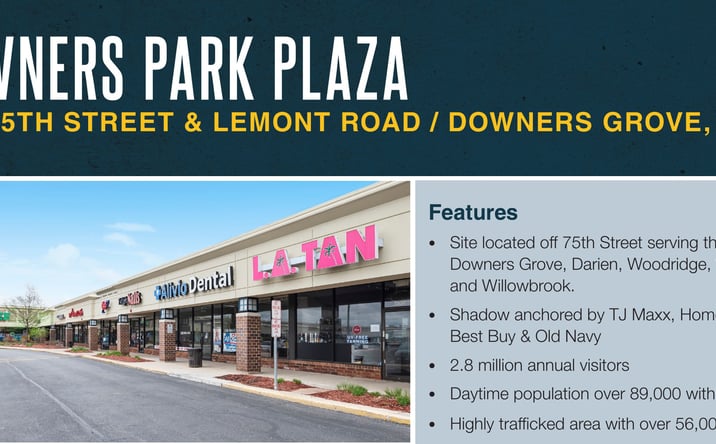 Pictures of Retail property located at NEC 75th Street & Lemont Road, Downers Grove, IL 60561-4367 for lease - image #1
