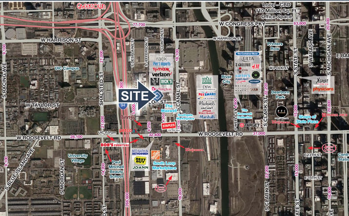 Pictures of Retail property located at Jefferson Street & Taylor Street, Chicago, IL 60607 for lease - image #1