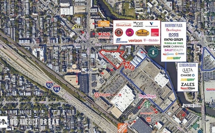 Pictures of Retail property located at NEC Elston & Logan, Chicago, IL 60647 for lease - image #1