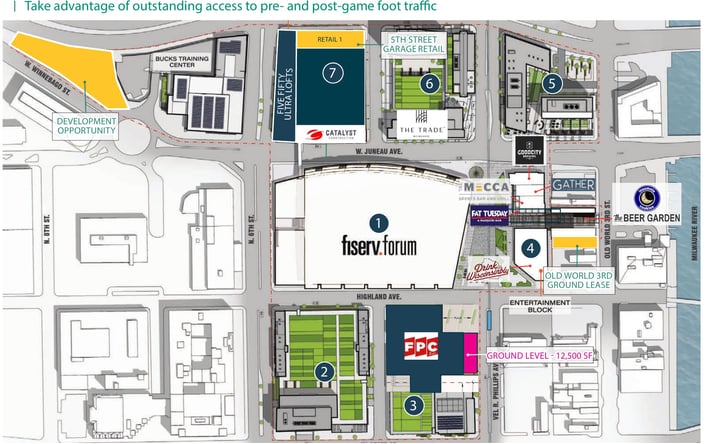 Pictures of Retail property located at 1009 N Vel R. Phillips Ave, Milwaukee, WI 53203 for lease - image #1
