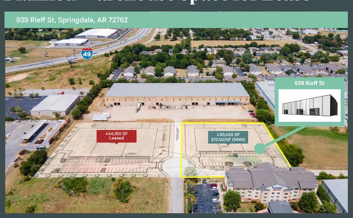 Pictures of Industrial property located at 939 Rieff St, Springdale, AR 72762 for lease - image #1