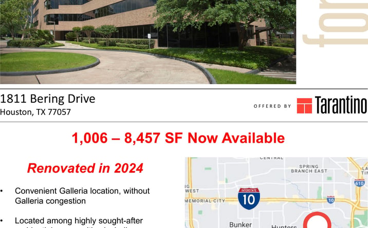 Pictures of Office property located at 1811 Bering Drive, Houston, TX 77057 for lease - image #1