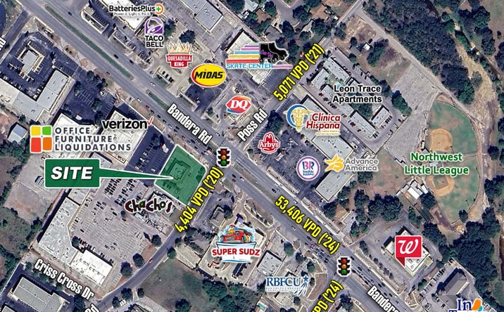 Pictures of Retail property located at 6802 Poss Road, San Antonio, TX 78238 for lease - image #1