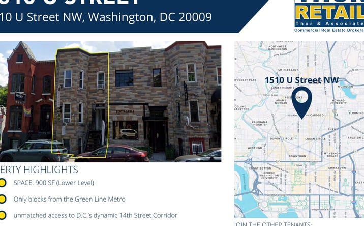 Pictures of Retail property located at 1510 U Street NW, Washington, DC 20009 for lease - image #1