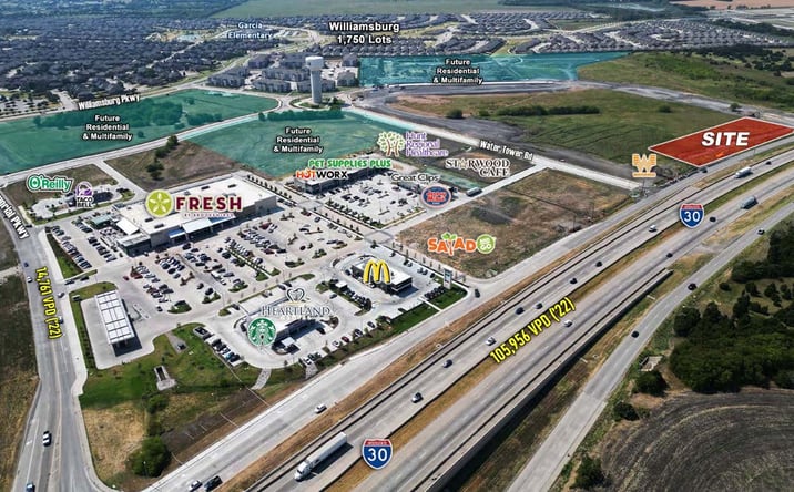 Pictures of Retail, Land property located at 4970 I-30, Fate, TX 75189 for lease - image #1