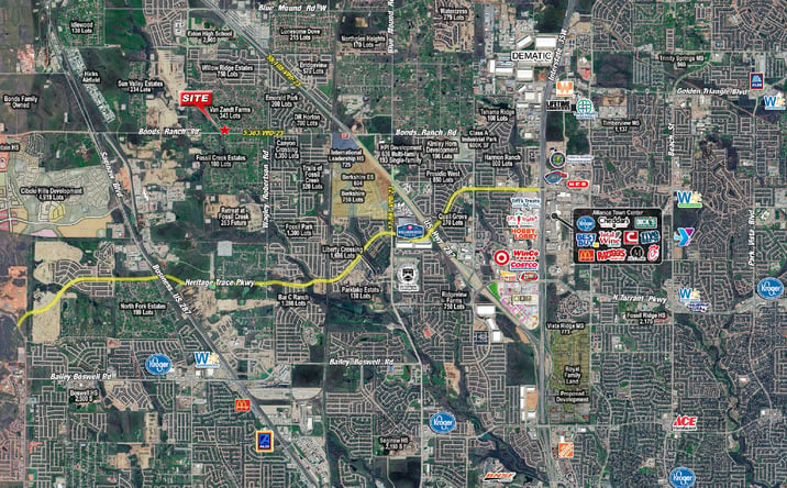 Pictures of Land property located at NWC of Bonds Ranch Rd & Willow Springs Rd, Fort Worth, TX 76052 for lease - image #1
