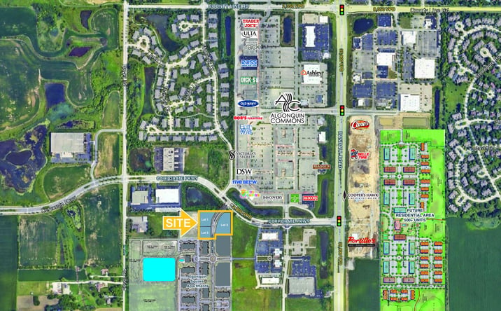 Pictures of Retail, Land property located at 2400 Millbrook Dr, Algonquin, IL 60102 for lease - image #1