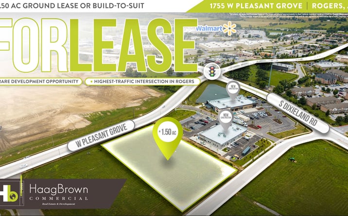 Pictures of Retail, Office, Land property located at 1755 West Pleasant Grove Road, Rogers, AR 72758 for lease - image #1
