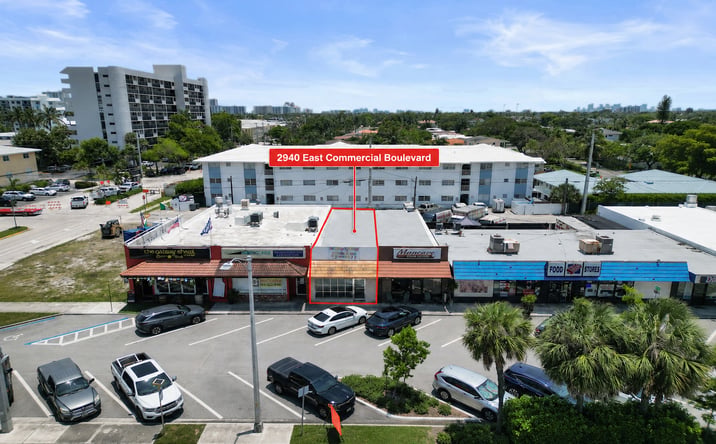 Pictures of Retail, Office property located at 2920 E COMMERCIAL BLVD, FORT LAUDERDALE, FL 33308-4208 for lease - image #1