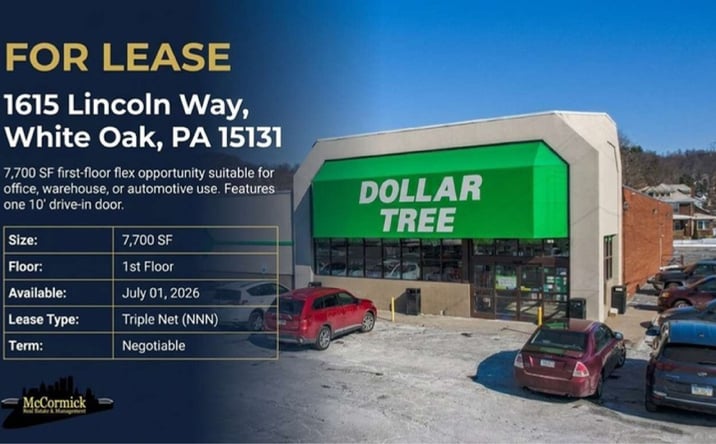 Pictures of Office, Industrial, Retail property located at 1615 Lincoln Way, White Oak, PA 15131 for lease - image #1