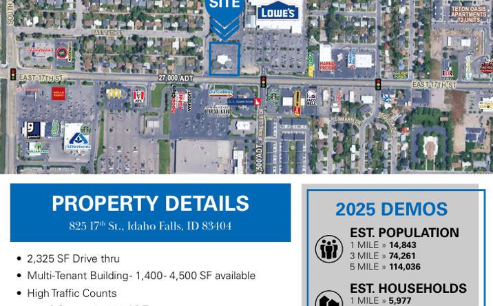 Pictures of Retail property located at 825 17th Street, Idaho Falls, ID 83404 for lease - image #1