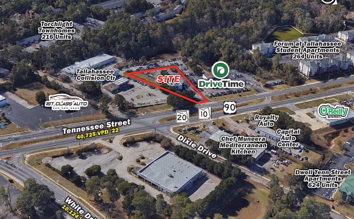 Pictures of Retail property located at 2419 West Tennessee Street, Tallahassee, FL 32304 for lease - image #1