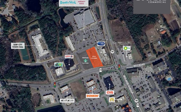 Pictures of Land property located at NC Highway 210 & NC Highway 50 Hampstead, Hampstead, NC 28443 for lease - image #1