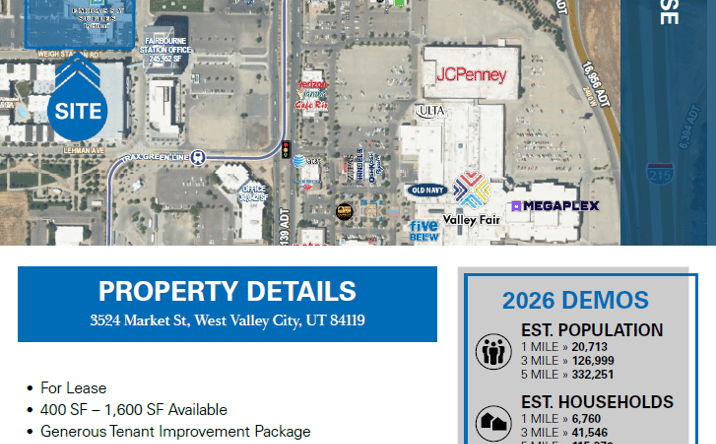 Pictures of Retail, Office property located at 3524 S MARKET ST, WEST VALLEY CITY, UT 84119 for lease - image #1