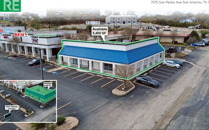 Pictures of Retail, Office property located at 7075 San Pedro Ave, San Antonio, TX 78216 for lease - image #1