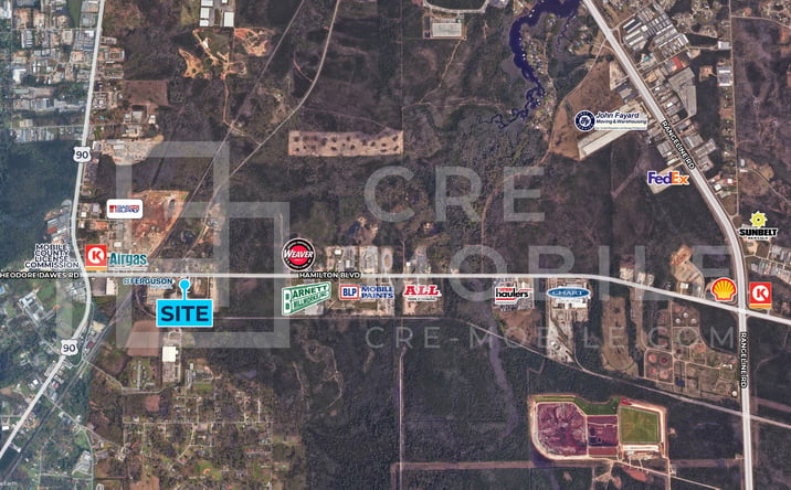 Pictures of Land property located at 5275 Hamilton Blvd, Theodore, AL 36582 for lease - image #1