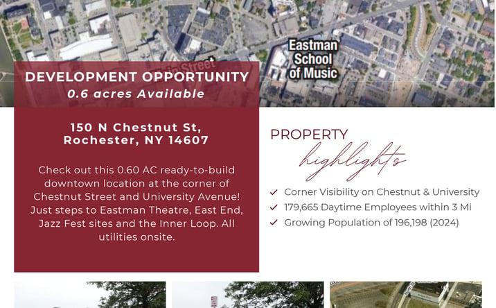 Pictures of Land property located at 150 N Chestnut St, Rochester, NY 14607 for lease - image #1