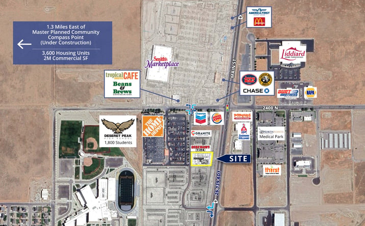 Pictures of Retail, Land property located at 2400 North Main Street, Tooele, UT 84074 for lease - image #1