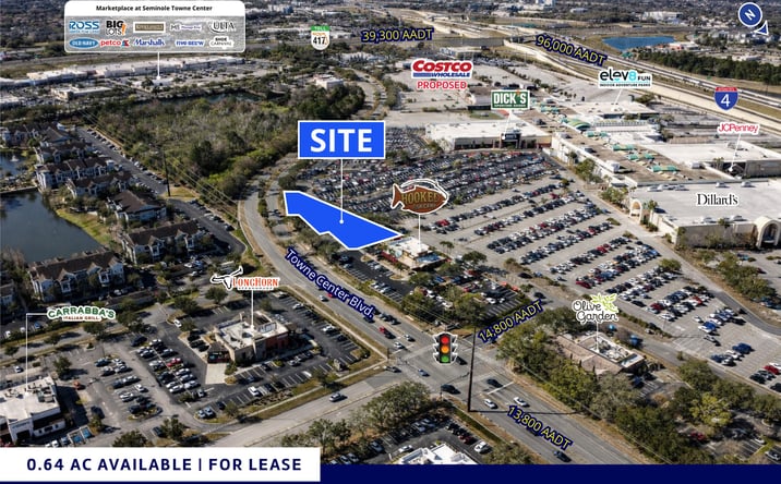 Pictures of Retail property located at SWQ Towne Center Boulevard & St. Johns Parkway, Sanford, FL 32771 for lease - image #1