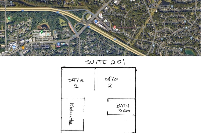 Pictures of Office property located at 9350 Falls of Neuse Road, Raleigh, NC 27615 for lease - image #1