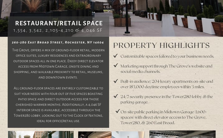Pictures of Retail, Office property located at 260-280 East Broad Street, Rochester, NY 14604 for lease - image #1