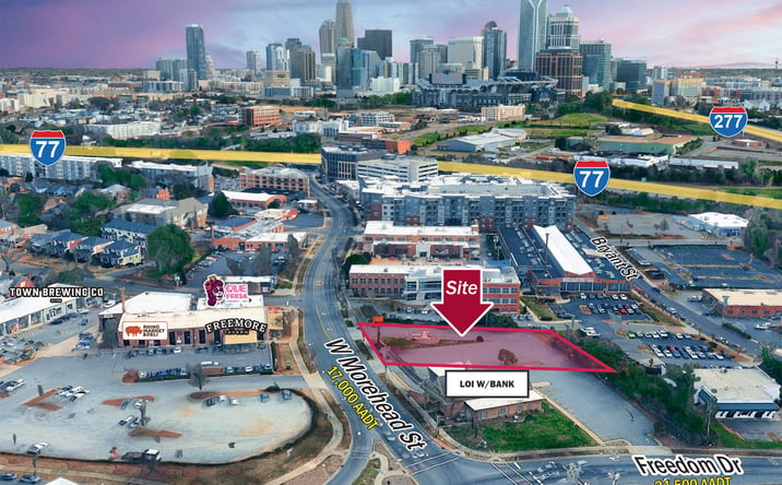 Pictures of Land property located at 1527 W Morehead St, Charlotte, NC 28208 for lease - image #1