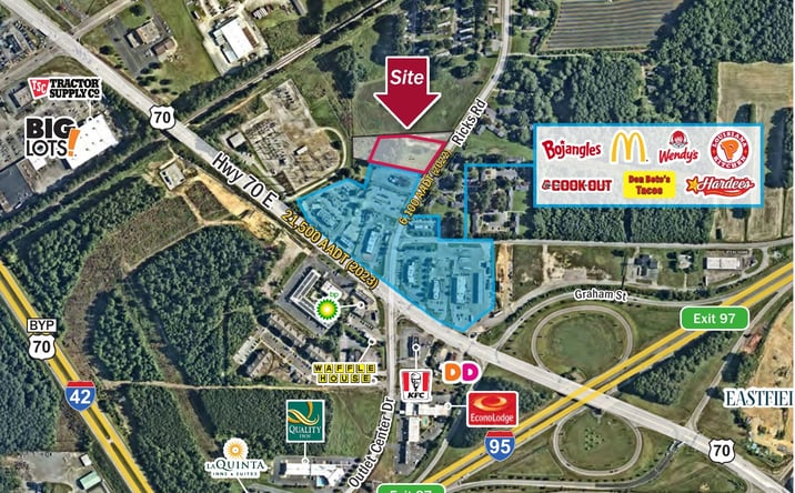 Pictures of Land property located at 600 Ricks Rd, Selma, NC 27576 for lease - image #1
