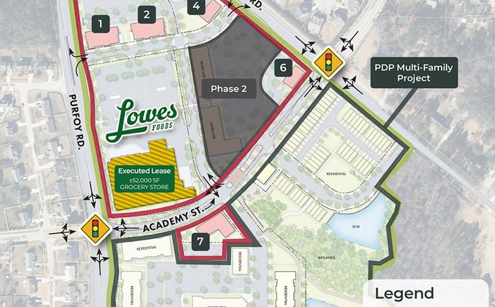 Pictures of Retail property located at Academy St & Old Honeycutt Rd, Fuquay-Varina, NC 27526 for lease - image #1