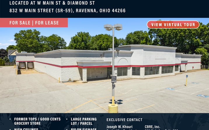 Pictures of Retail property located at 832 West Main Street, Ravenna, OH 44266 for lease - image #1