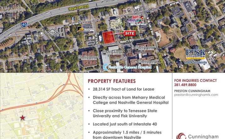 Pictures of Land property located at 2012 & 2016 Meharry Blvd, Nashville, TN 37208 for lease - image #1