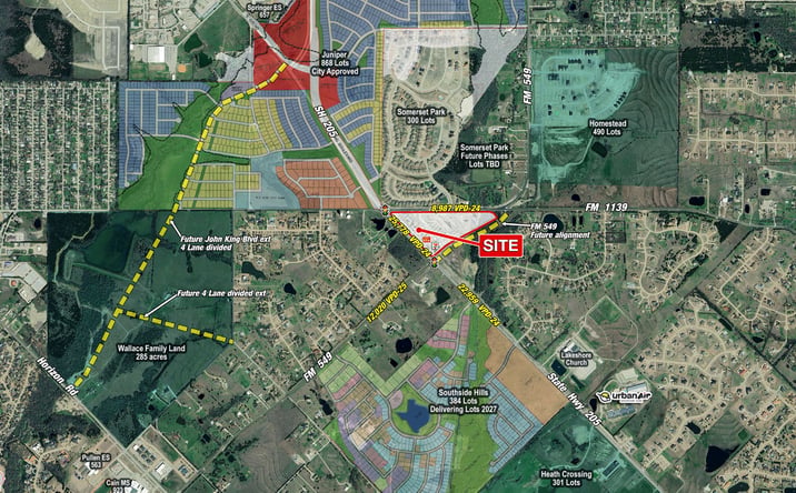 Pictures of Retail, Land property located at FM 549 & Sh 205, Rockwall, TX 75032 for lease - image #1