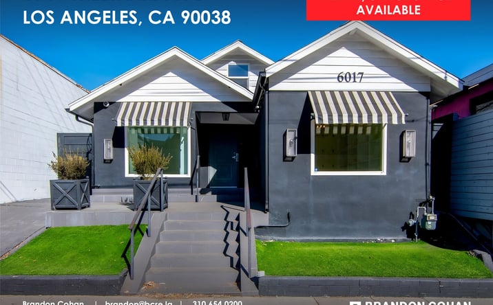 Pictures of Retail, Office property located at 6017 Melrose Ave, Los Angeles, CA 90038 for lease - image #1