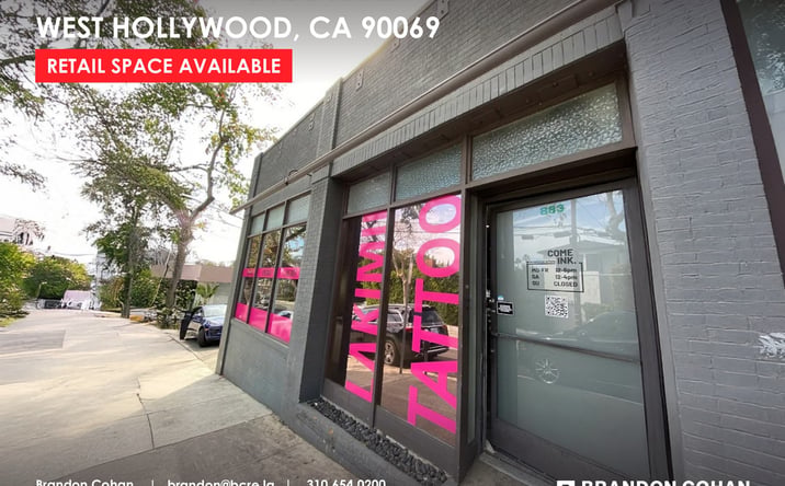 Pictures of Retail property located at 883 Westbourne Drive, West Hollywood, CA 90069 for lease - image #1