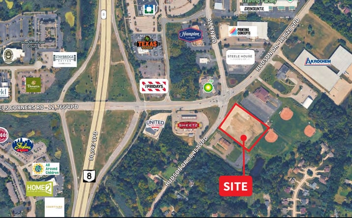 Pictures of Land property located at 4137 - 4141 Hudson Dr, Stow, OH 44224 for lease - image #1