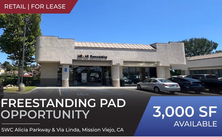 Pictures of Retail property located at SWC Alicia Parkway & Via Linda, Mission Viejo, CA 92691 for lease - image #1