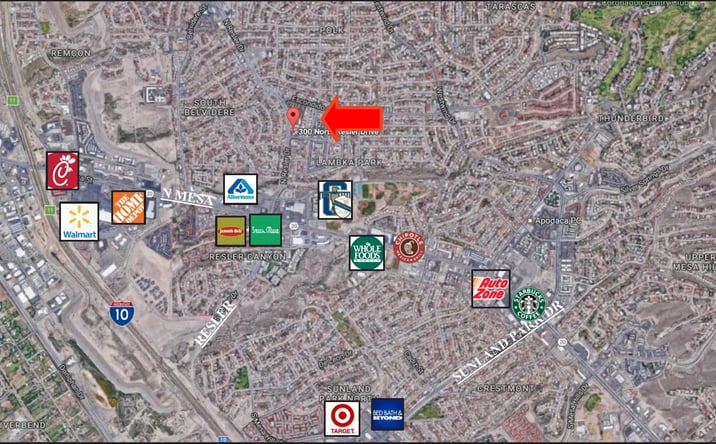 Pictures of Retail, Office property located at 300 N Resler, El Paso, TX 79912 for lease - image #1