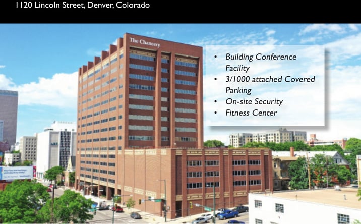 Pictures of Office property located at 1120 Lincoln Street, Denver, CO 80204 for lease - image #1