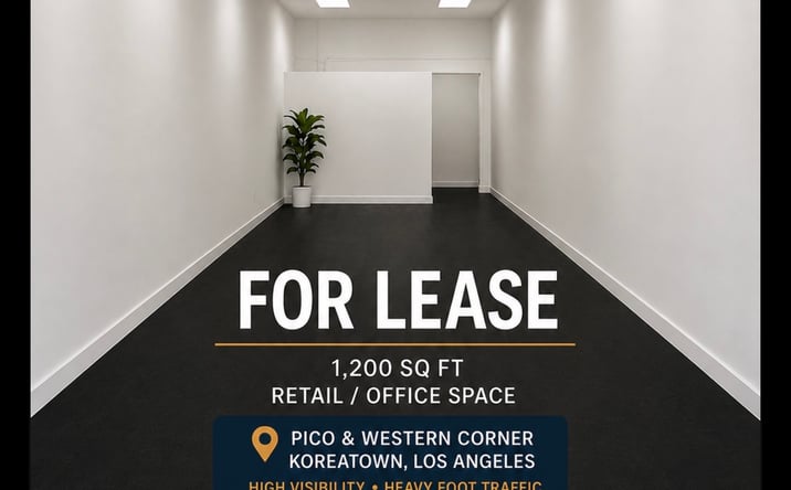 Pictures of Retail, Office, Restaurant property located at 1308 South Western Avenue, Los Angeles, CA 90006 for lease - image #1