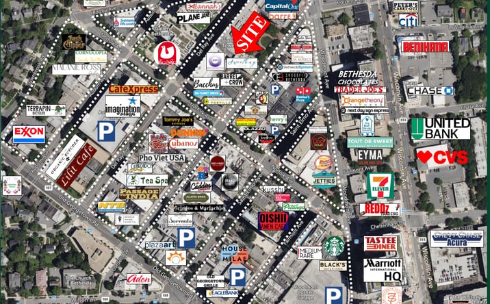 Pictures of Office property located at 4853 Cordell Avenue, Bethesda, MD 20814 for lease - image #1